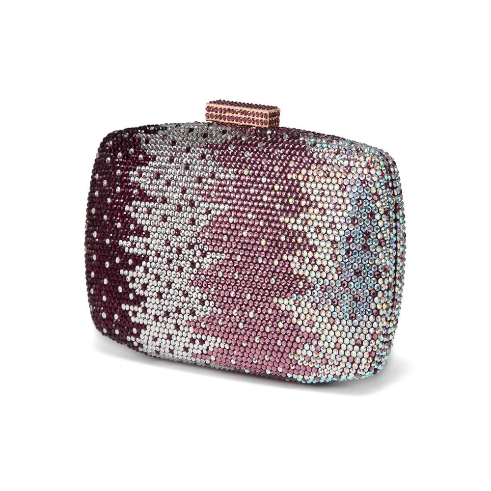 CAIYUE Women Handbag Wedding Party Evening Envelope Clutch Bag Wallet Purse Messenger Phone Bag - Purple