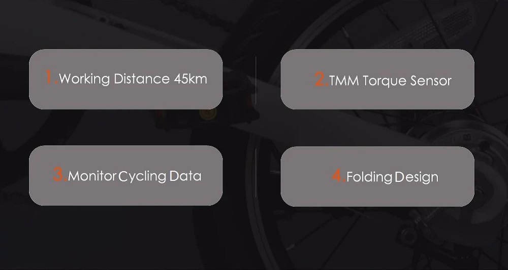 [International Edition] Original Xiaomi QICYCLE EF1 Smart Bicycle Foldable Bike Torque Sensor Moped Aluminum Alloy Frame Lightweight - Black