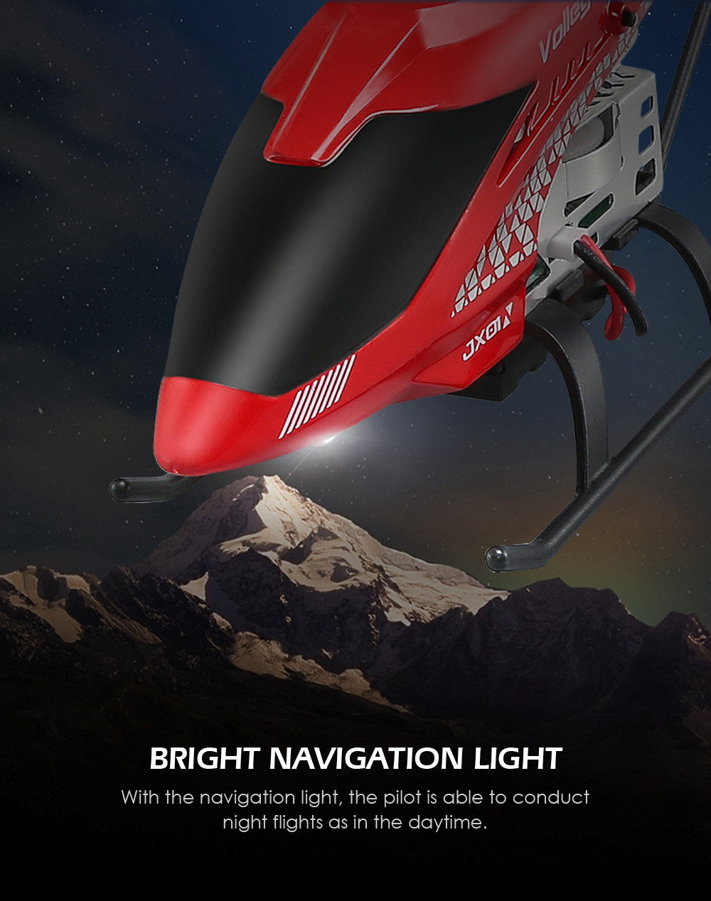 JJRC JX01 DAWN RC Helicopter 2.4G 6-Axis Gyro with Altitude Hold Mode - Red