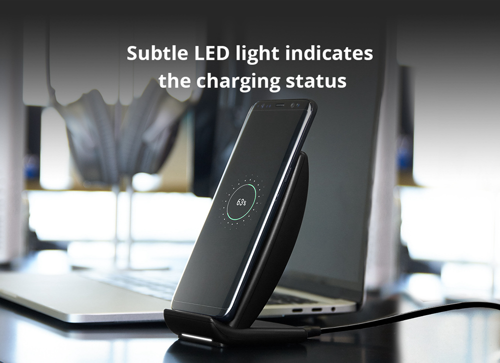 Tronsmart WC05 10W/7.5W/5W Dual Coil Fast Wireless Charger for iPhoneX / 8 / 8 Plus Samsung Galaxy Series