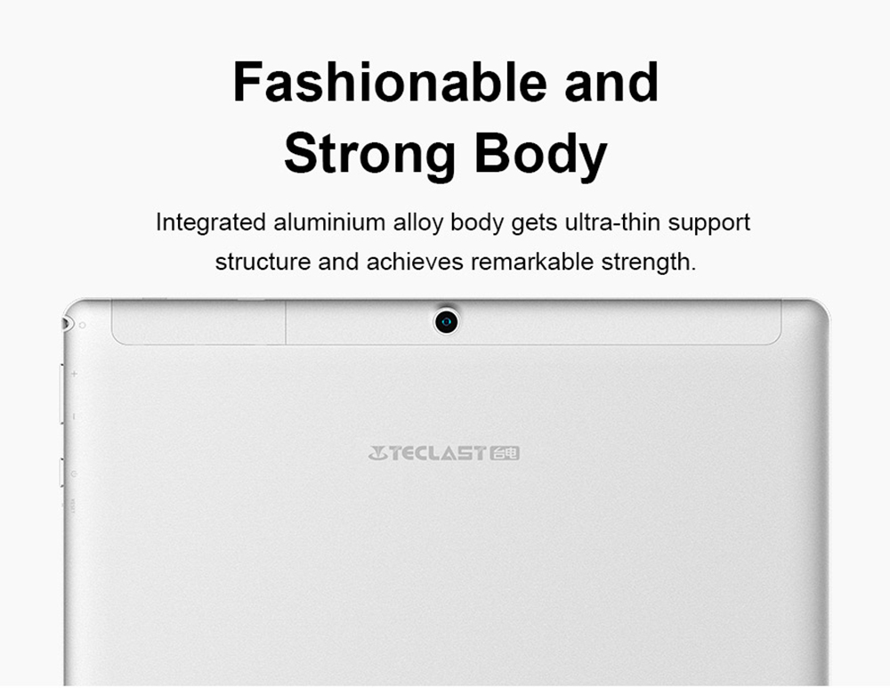 Teclast A10H Tablet PC MT8163 Quad Core 10.1" IPS 1280*800 2GB RAM 16GB ROM Built-in GPS Android 7.0 - White+Silver