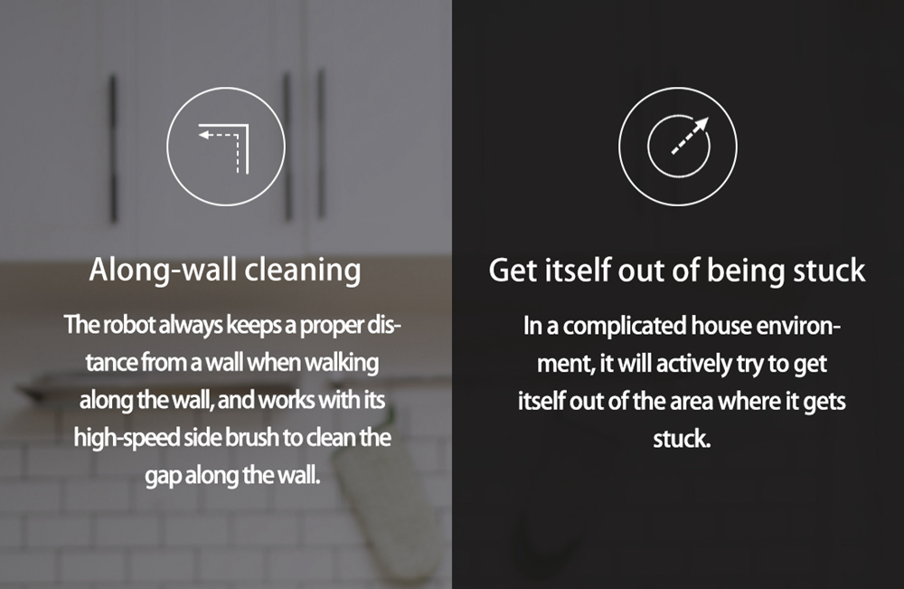 [HK Stock][International Version]Xiaomi Roborock Xiaowa E20 Vacuum Cleaner 2600mA Battery 1800Pa Suction 640ml Large Dust Box Autonomous Planning Edition Works With Amazon Alexa - White