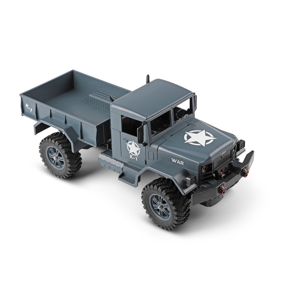 Wltoys 124301 2.4G 1:12 4WD 390 Bruhed Off-road RC Car 4.5kg Load Military Truck RTR - Khaki