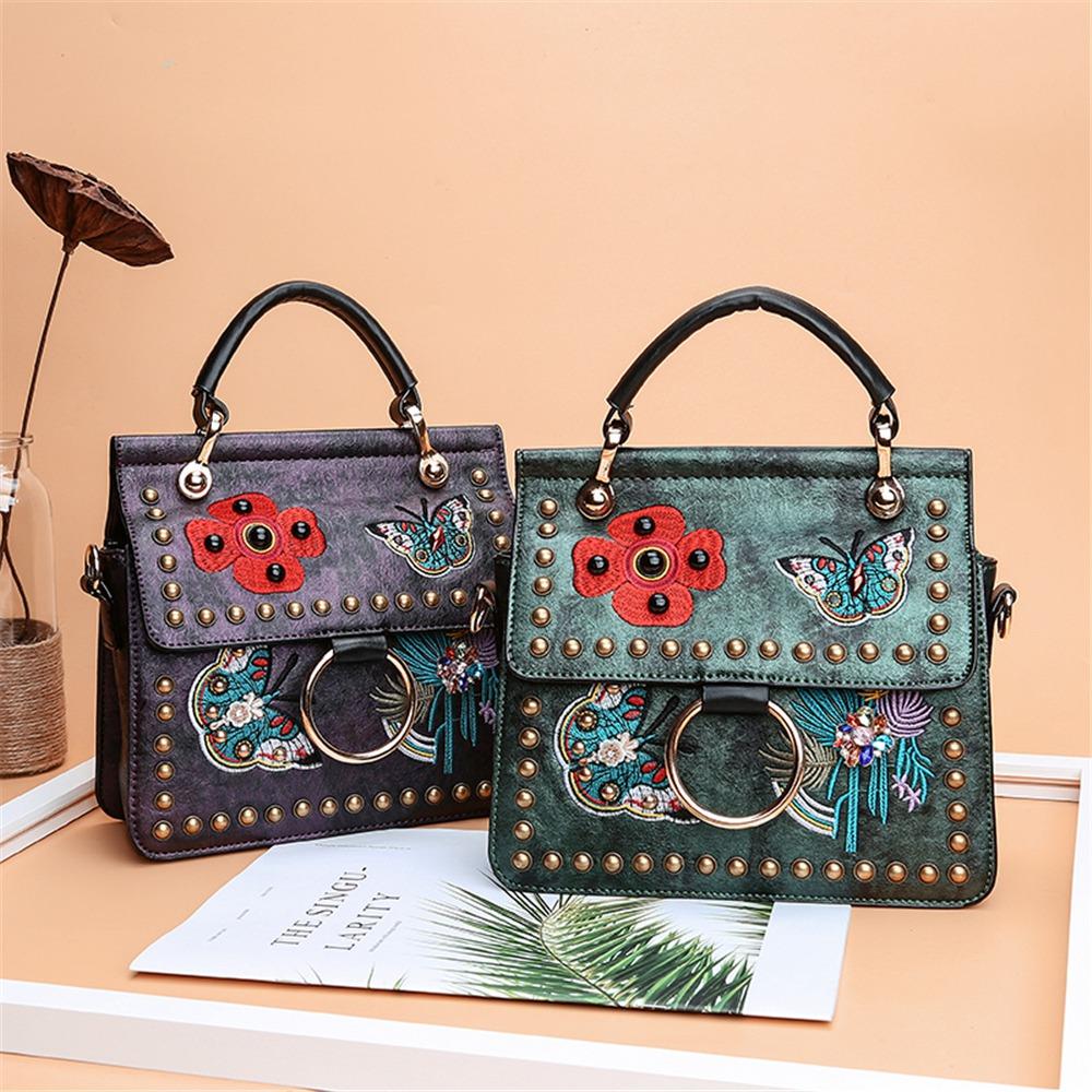 Fashion Tote Satchel Bag Messenger Bag Women's Handbag Crossbody Bag-Green