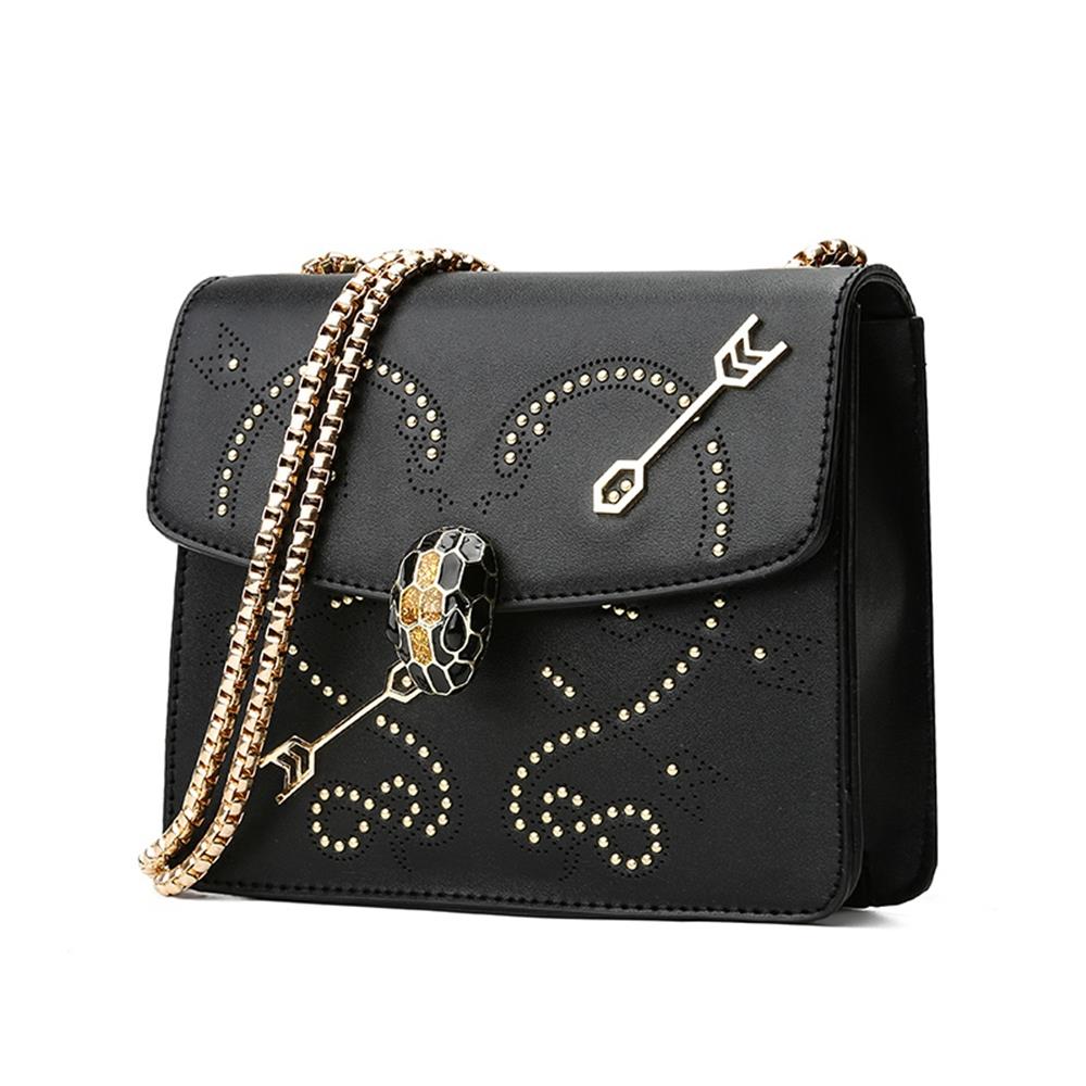 Fashion Tote Satchel Bag PU Leather Bag Messenger Women's Crossbody Bag- Red