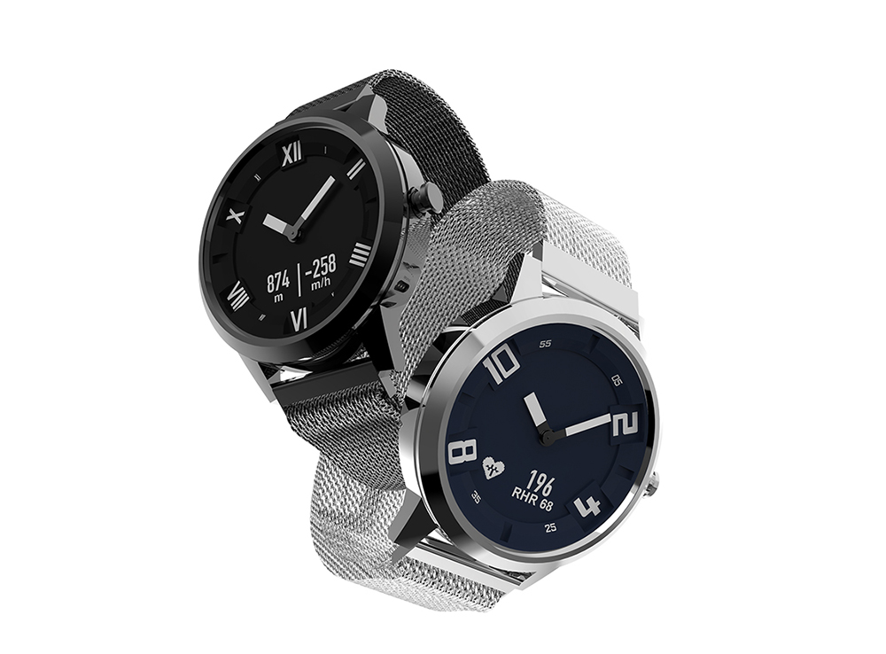 Lenovo Watch X Quartz Smartwatch 8ATM Water Resistant Milanese Strap Bluetooth 5.0 Sapphire Glass Heart Rate Monitor - Black