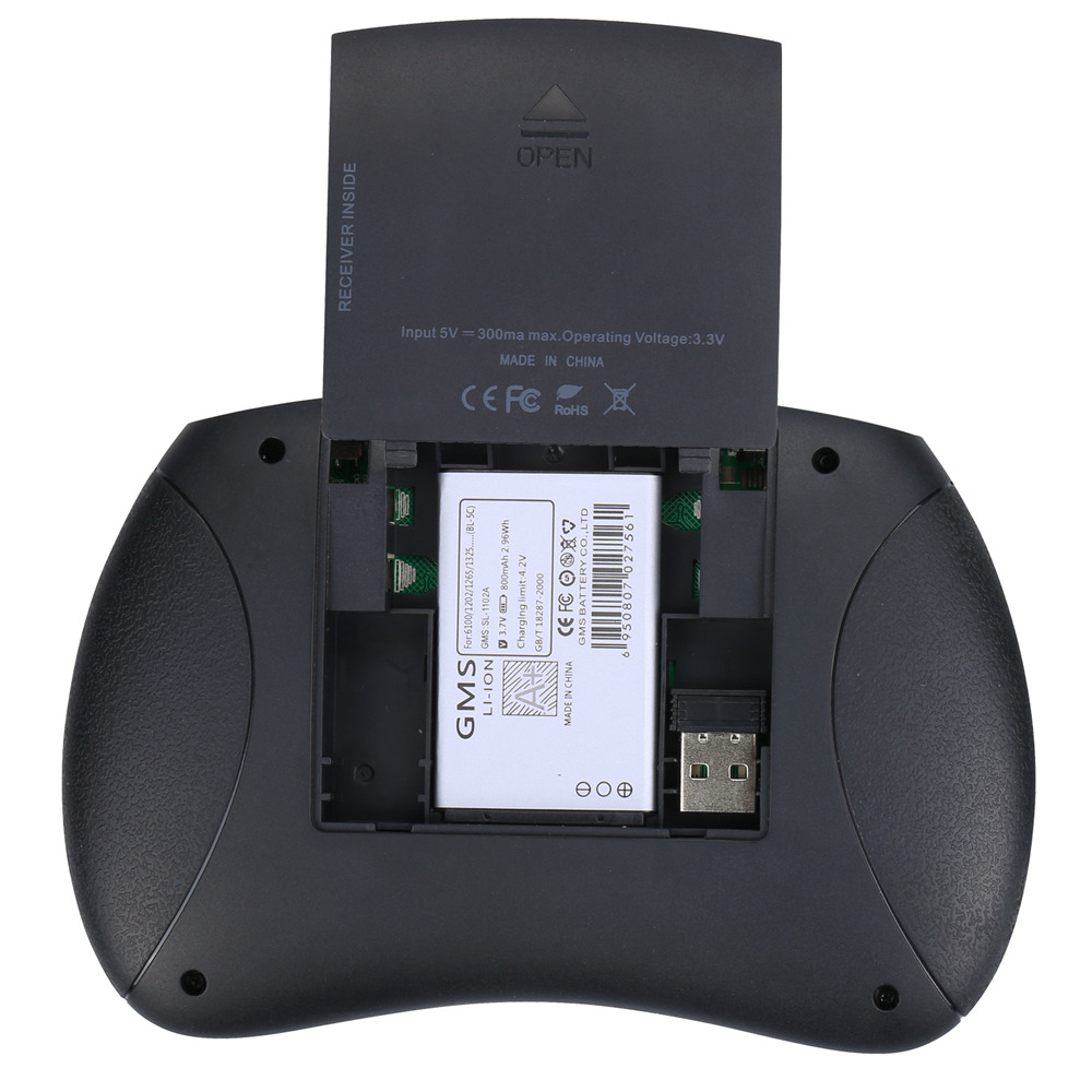 iPazzPort KP-810-21SD French Mini Wireless Keyboard with Touchpad Mouse-Rose Gold