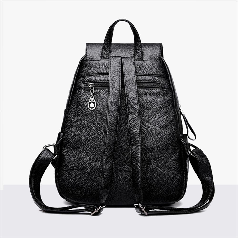 Women's Fashion Backpack Tote Purse Satchel Bag PU Leather Handbags - Gray