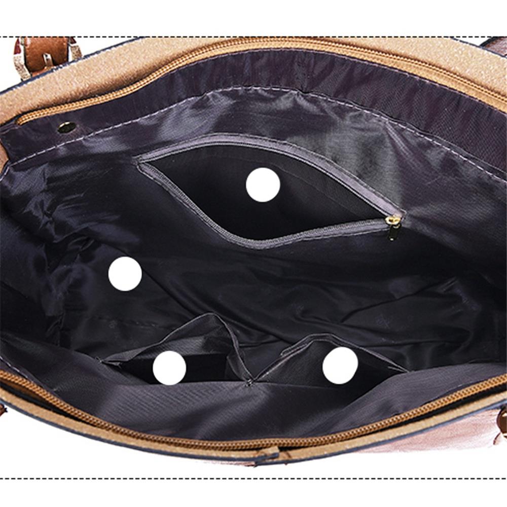 Fashion Tote Purse Satchel Bag PU Leather Women's Handbags - Red