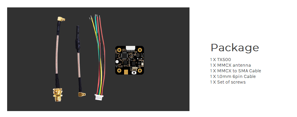 SpeedyBee TX500 5.8G 48CH 25/200/500mW Switchable Video Transmitter Built-in MIC for FPV Racing Drone