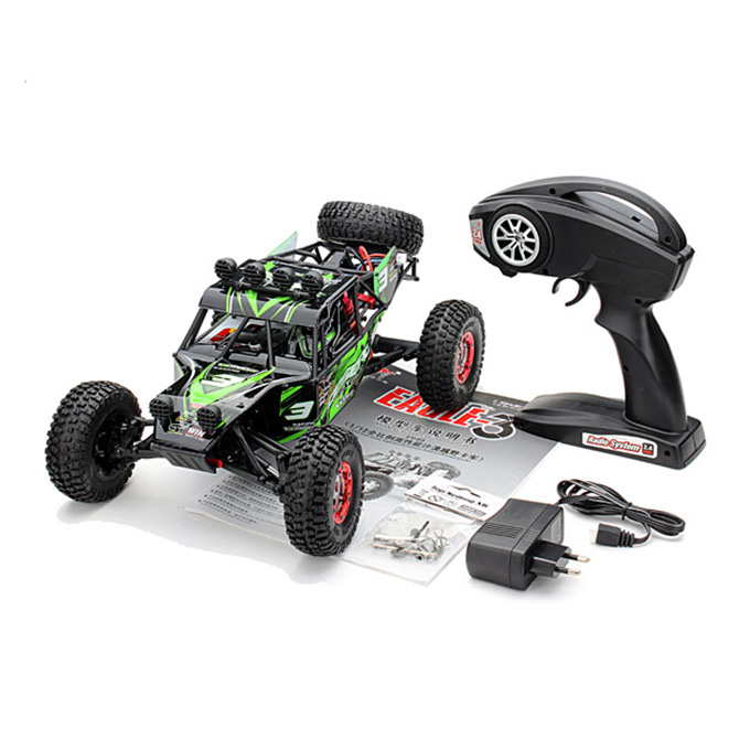 [HK Stock] Feiyue FY03 Eagle-3 1/12 Off-Road Truck 2.4G 4WD Desert Safari Racer RC Car - Green
