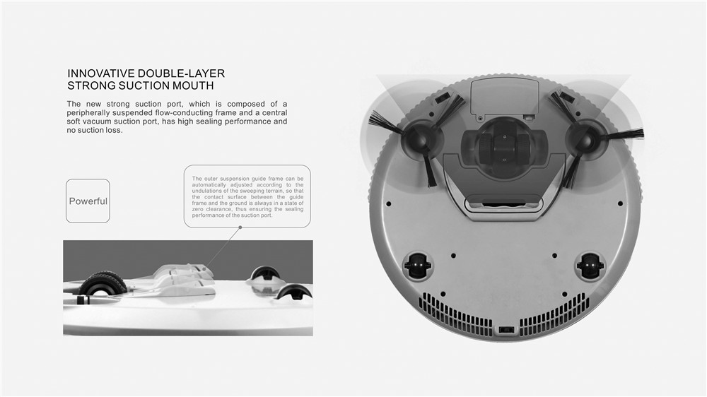 Sailing QH8 Intelligent Vacuum Cleaner Robot Black