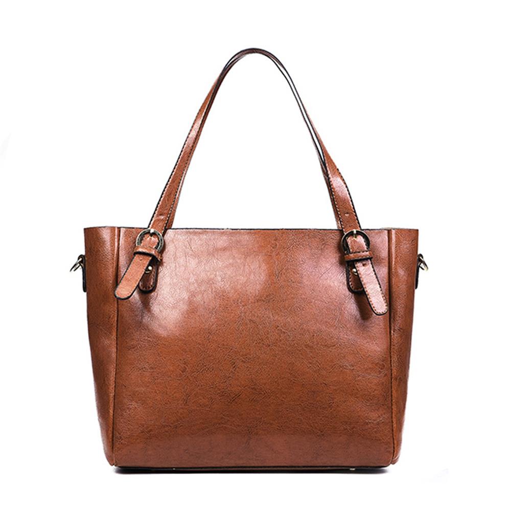 Fashion Tote Purse Satchel Bag PU Leather Women's Handbags - Red