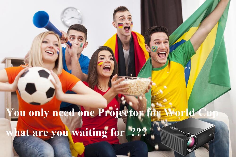 Cheerlux C7 Projector LCD 1500Lum support 720P 1080P HDMI/USB/VGA(PC)/Composite AV/Headphone/SD Port