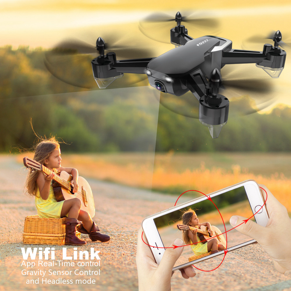 FQ777 FQ40 WiFi FPV RC Quadcopter with Altitude Hold Headless Mode RTF - Black