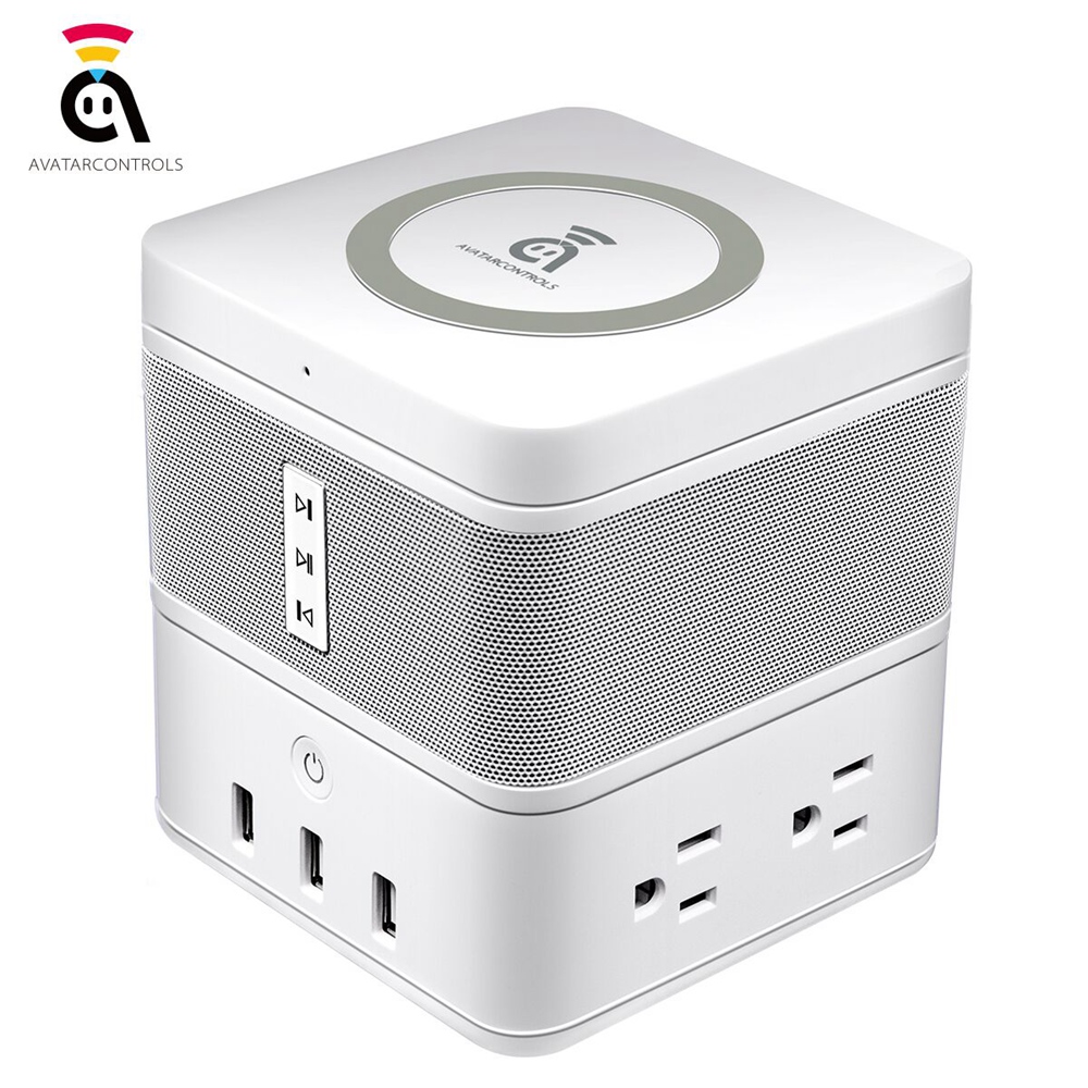 Geekbes Free Cube Gesture Induction Ambiance LED Light Work with Free Cube Power Strip / Wireless Charger - White