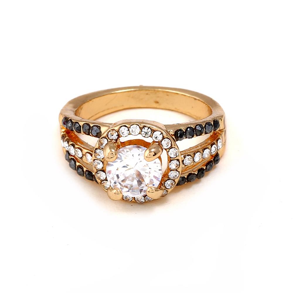 Fashion Beautiful Stylish Jewelry Rings Size 9 - Gold