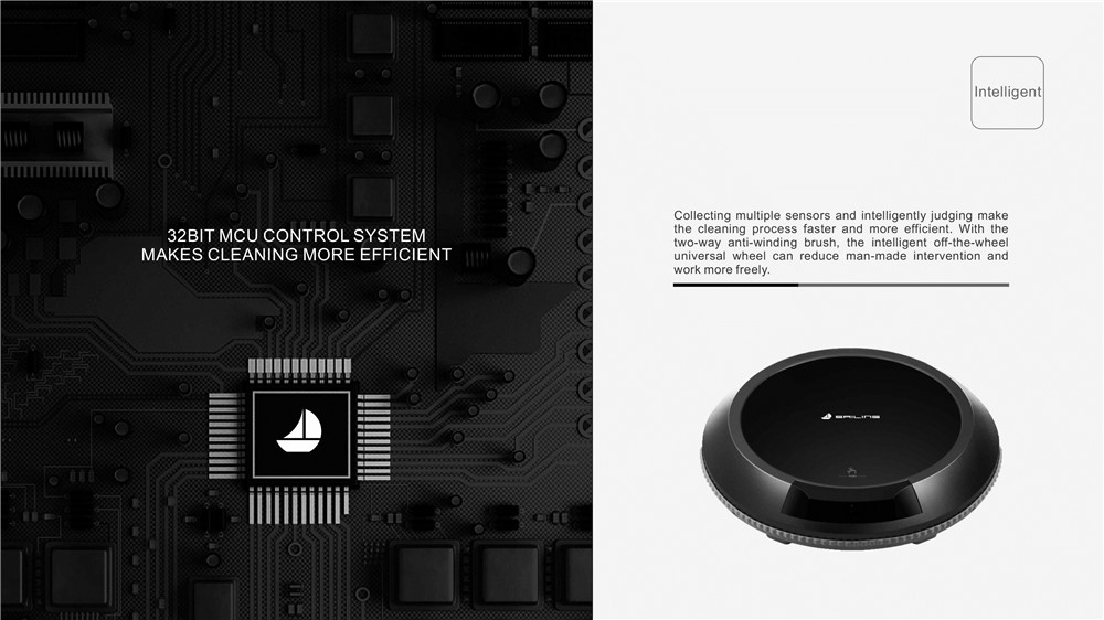 Sailing QH8 Intelligent Vacuum Cleaner Robot Black