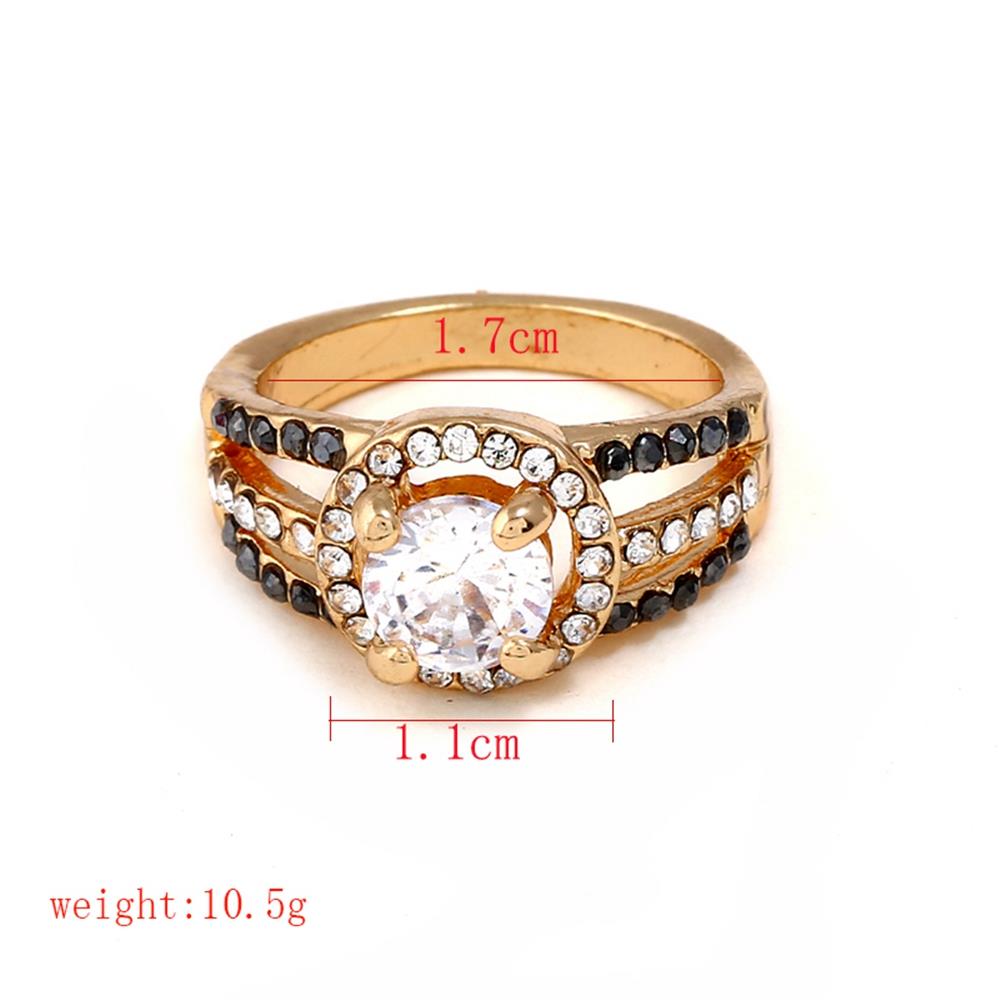 Fashion Beautiful Stylish Jewelry Rings Size 9 - Gold