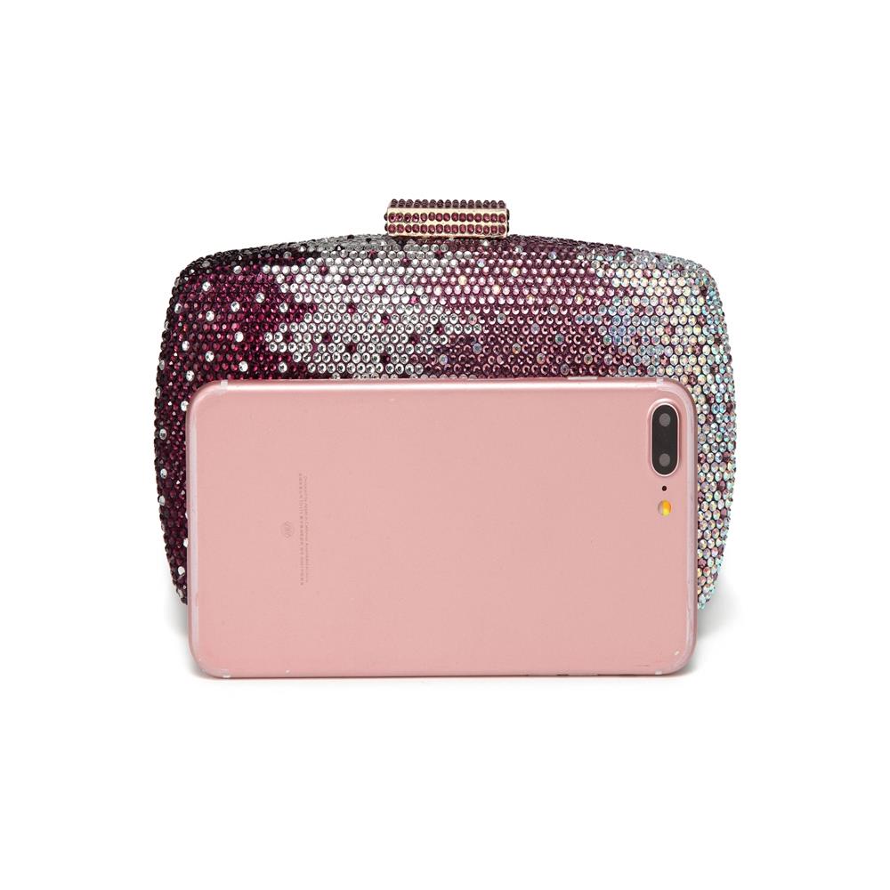 CAIYUE Women Handbag Wedding Party Evening Envelope Clutch Bag Wallet Purse Messenger Phone Bag - Purple