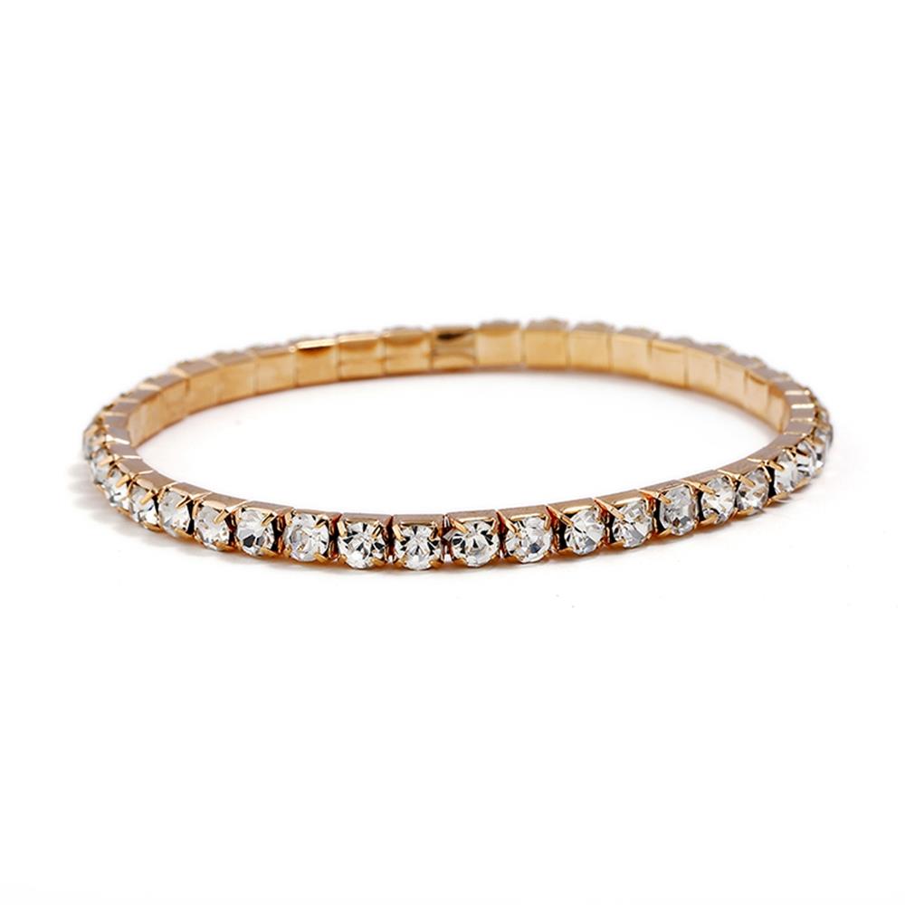 self-portrait Women's Crystal Bow Bracelet Gold