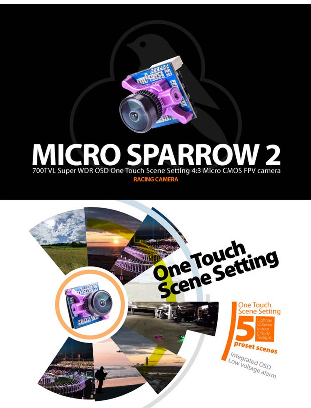 Diatone GT-M515 Normal X Brushless FPV Racing Drone F4M 8K FC OSD 5V BEC 25A 4S ESC with RunCam Camera PNP - Integrated