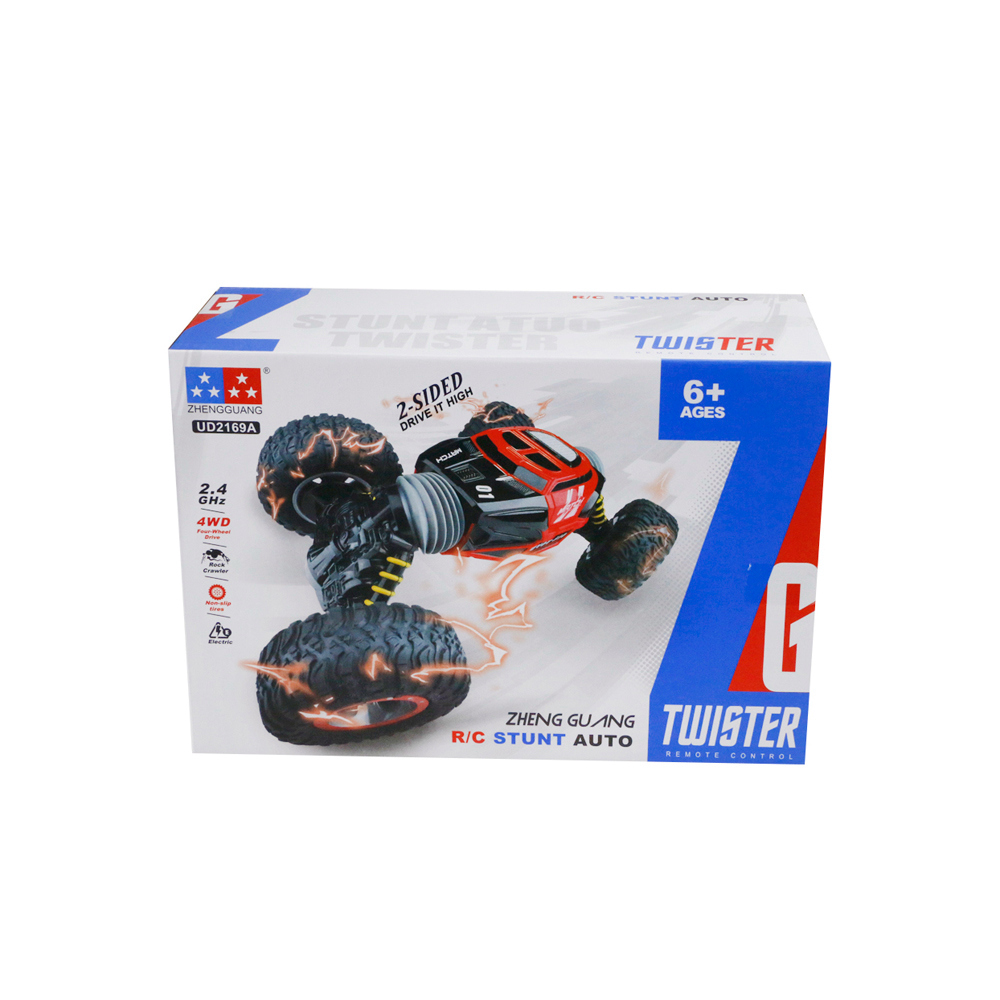 UD2169A 2.4GHz 1:8 4WD Brushed Double-sided Stunt Off-road RC Car RTR - Red