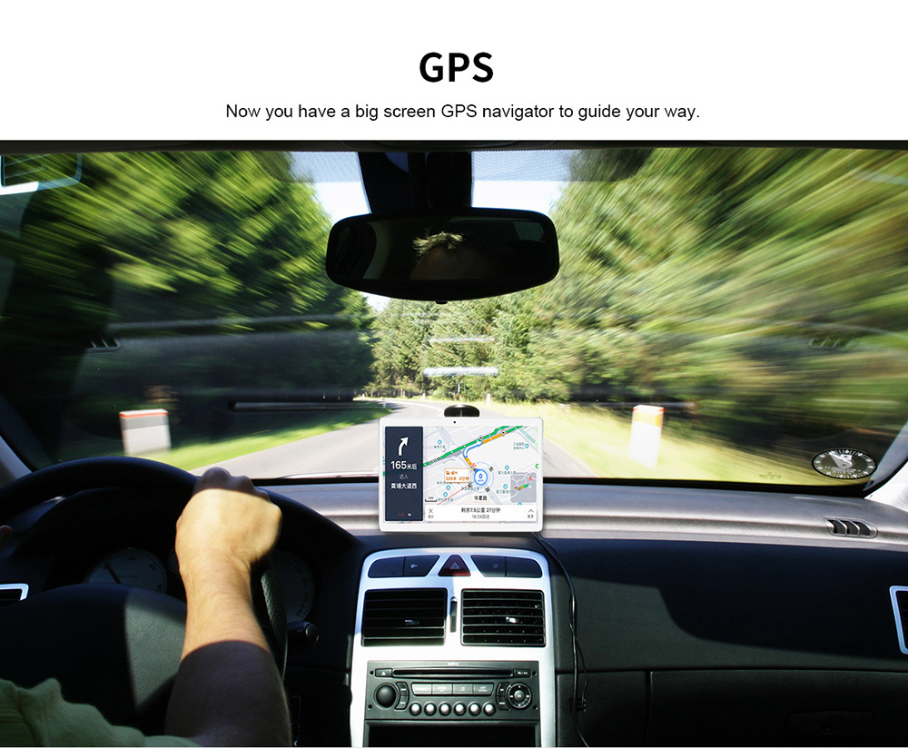 Teclast A10H Tablet PC MT8163 Quad Core 10.1" IPS 1280*800 2GB RAM 16GB ROM Built-in GPS Android 7.0 - White+Silver