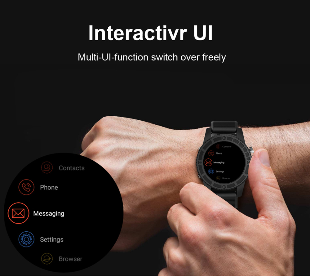 Makibes MK01 4G Smartwatch Phone Android 7.0 MTK6737