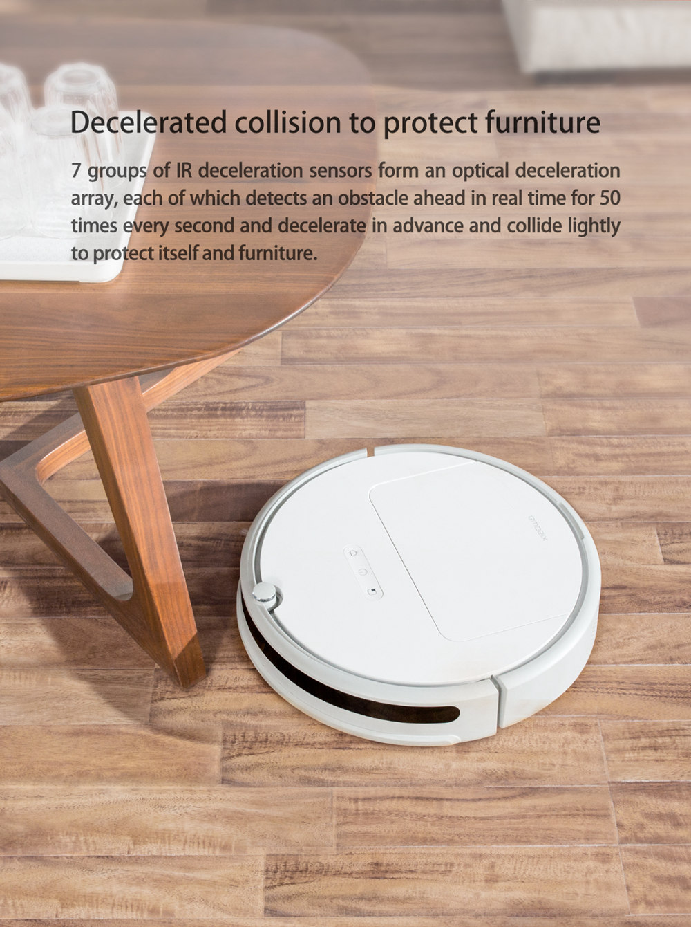 [HK Stock][International Version]Xiaomi Roborock Xiaowa E20 Vacuum Cleaner 2600mA Battery 1800Pa Suction 640ml Large Dust Box Autonomous Planning Edition Works With Amazon Alexa - White