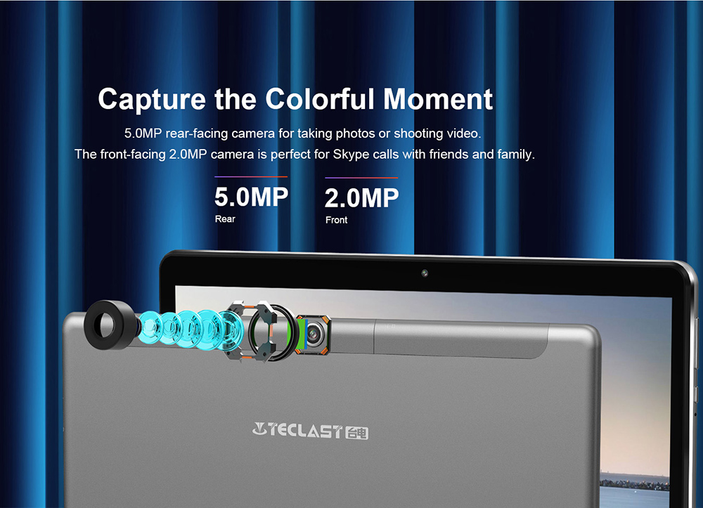 Teclast M20 4G Phablet MT6797 Deca Core 10.1" IPS 2560*1600 4GB RAM 64GB ROM Built-in GPS GLONASS Beidou A-GPS Android 8.0 Dual SIM Dual Standby - Black+Silver