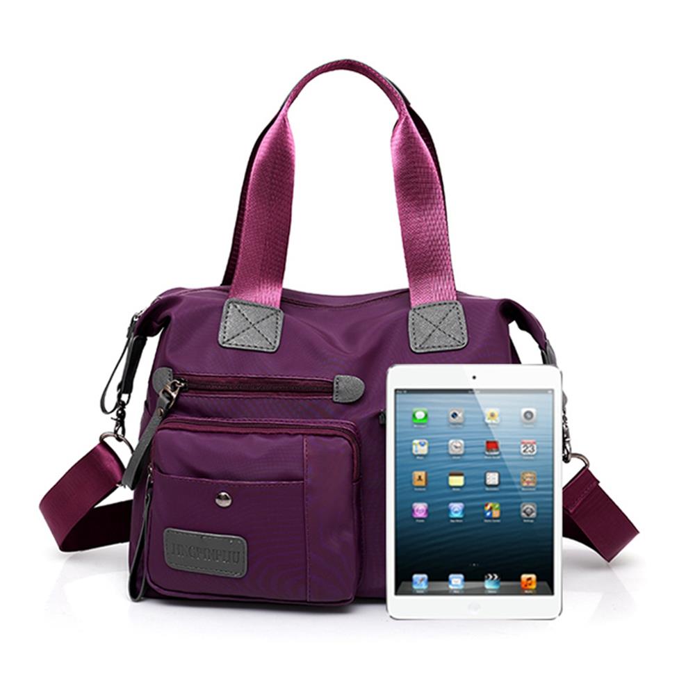 5pcs/Set Women Bags Large Capacity  PU Leather Shoulder Handbag  Backpack Bag Female Totes Purse-Purple