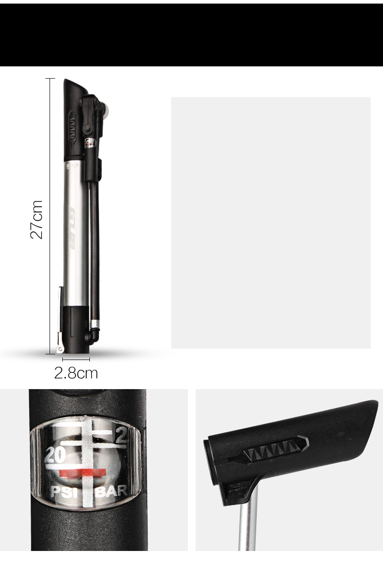 GUB P003 Double Cylinder Version Portable Bicycle Pump