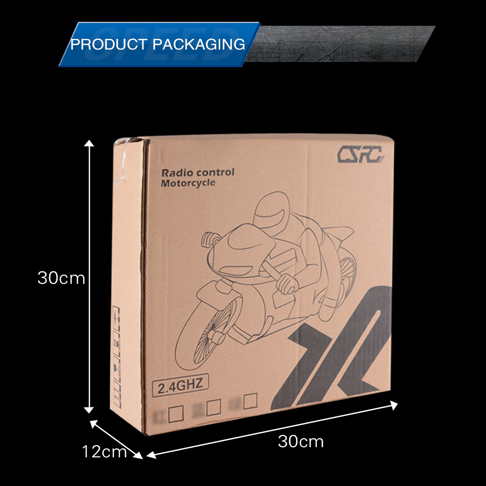 CSRC-22 2.4G 1:16 Drift RC Motorcycle with LED Light RTR - Green