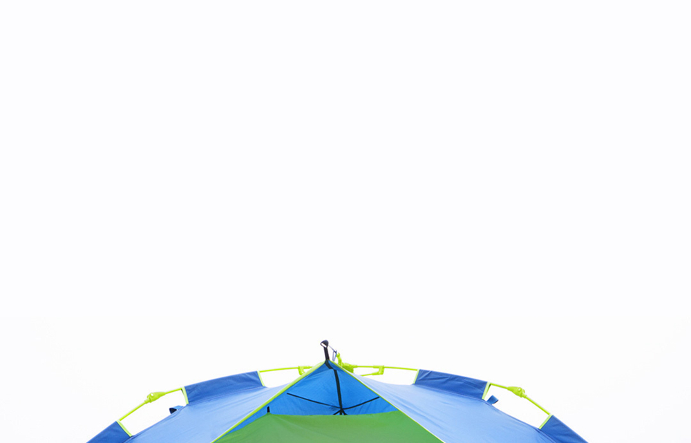 Xiaomi Zaofeng Outdoor Automatic Tent Multifunction Large Space UPF50+ Double Sunscreen Lift Up Easily - Blue + Green