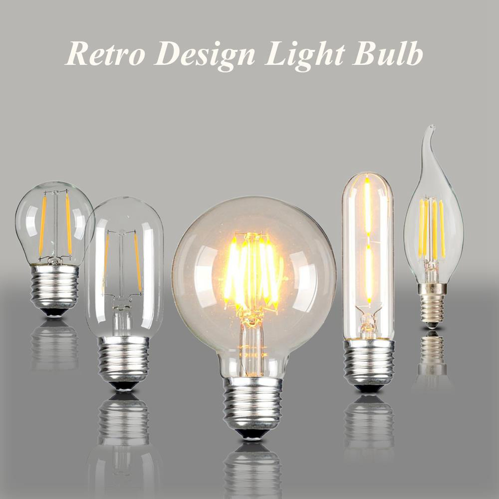 C35 E14 Candle Light Bulb 2700K Warm White Retro LED Filament Lamp