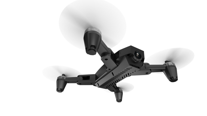 VISUO XS809 Mini 720P WIFI FPV RC Quadcopter Foldable with HD Wide Angle Camera RTF - Black