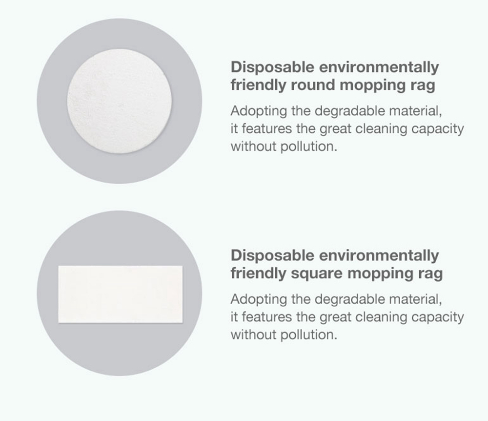 ENLif Cordless Smart Floor Cleaning Robot Wet and Dry Sweeping Robot- White