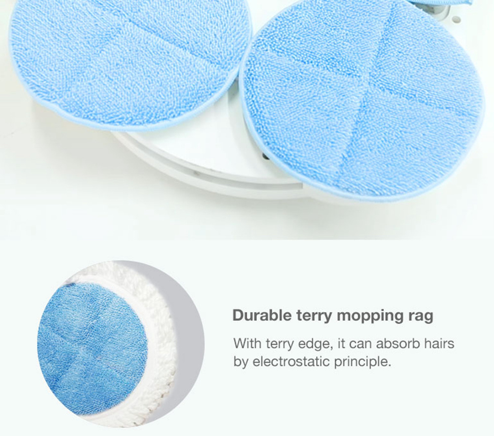 ENLif Cordless Smart Floor Cleaning Robot Wet and Dry Sweeping Robot- White