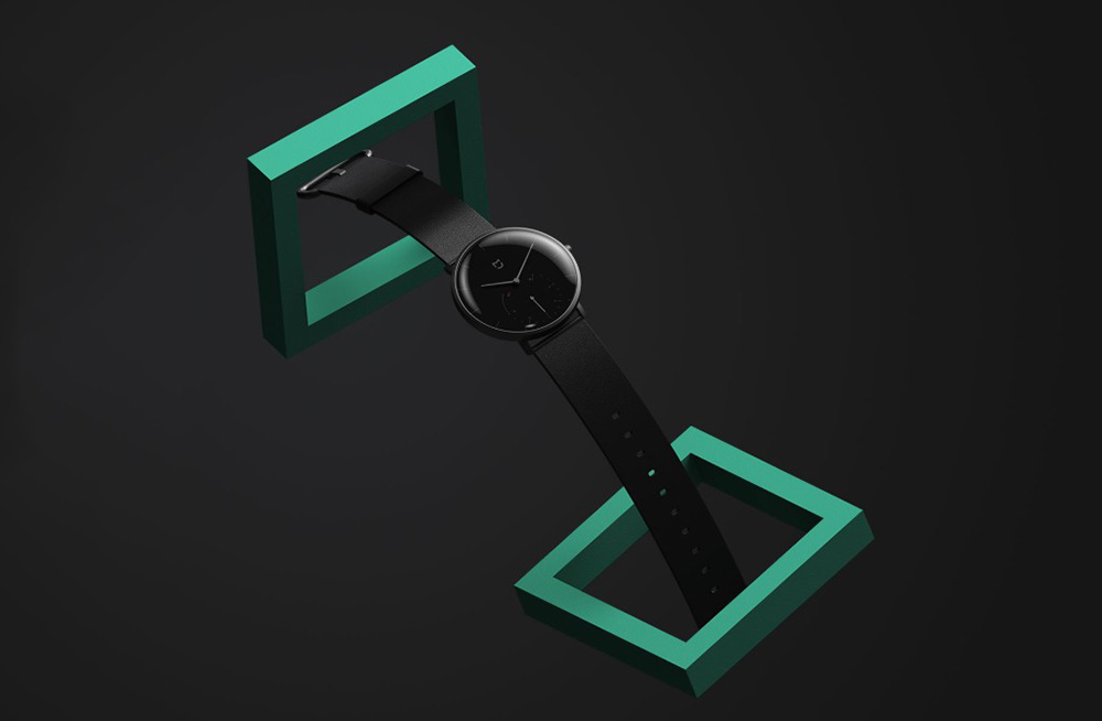 Xiaomi Mijia Quartz Smartwatch 3ATM Water Resistant Pedometer Stainless Steel Case Intelligent Vibration - Gray