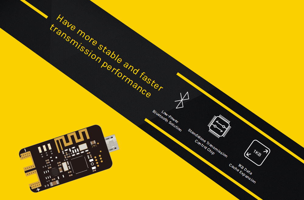 SpeedyBee Bluetooth-USB Adapter Compatible STM32 Cp210x Serial Port Driver 2-6S Power Input for Flight Controller