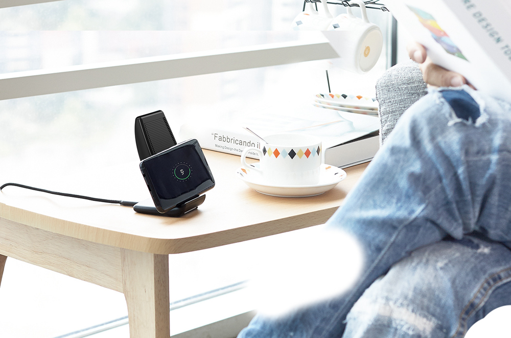 Tronsmart WC05 10W/7.5W/5W Dual Coil Fast Wireless Charger for iPhoneX / 8 / 8 Plus Samsung Galaxy Series