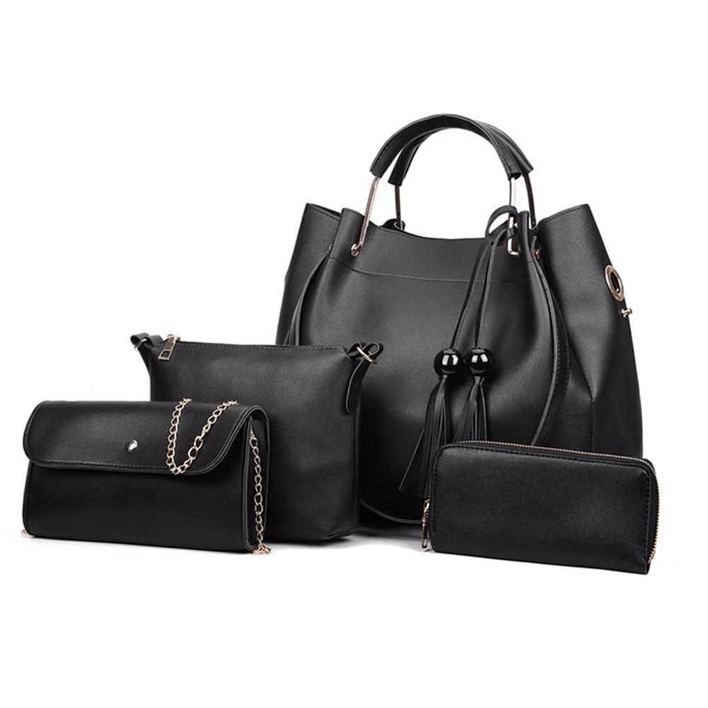 PU Leather Women's Handbags Black