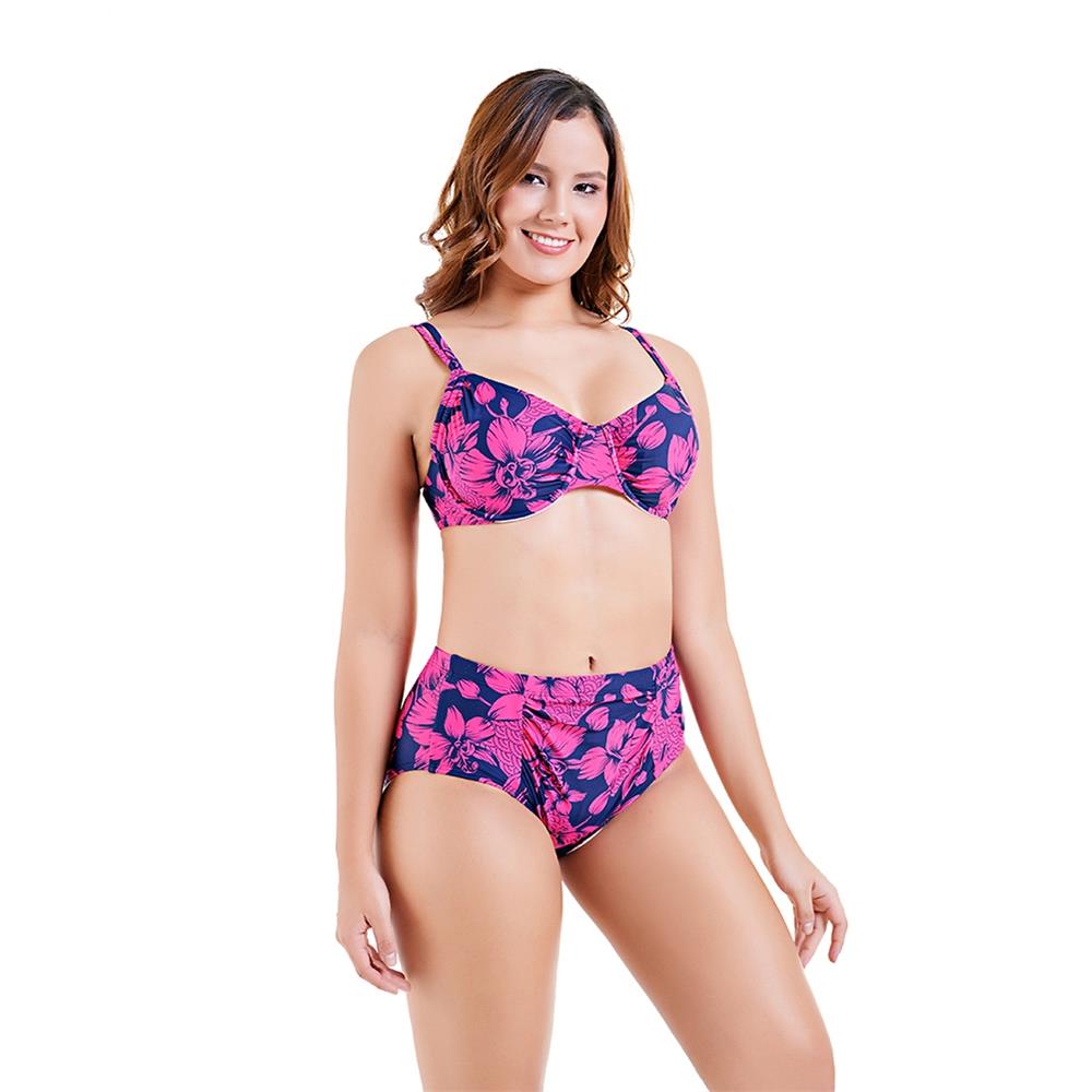 Women Sexy Fashion Comfortable Swimwear Big Size Swimsuit Plus 2XL - Red