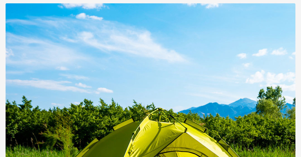Xiaomi Zaofeng Outdoor Automatic Tent Multifunction Large Space UPF50+ Double Sunscreen Lift Up Easily - Blue + Green