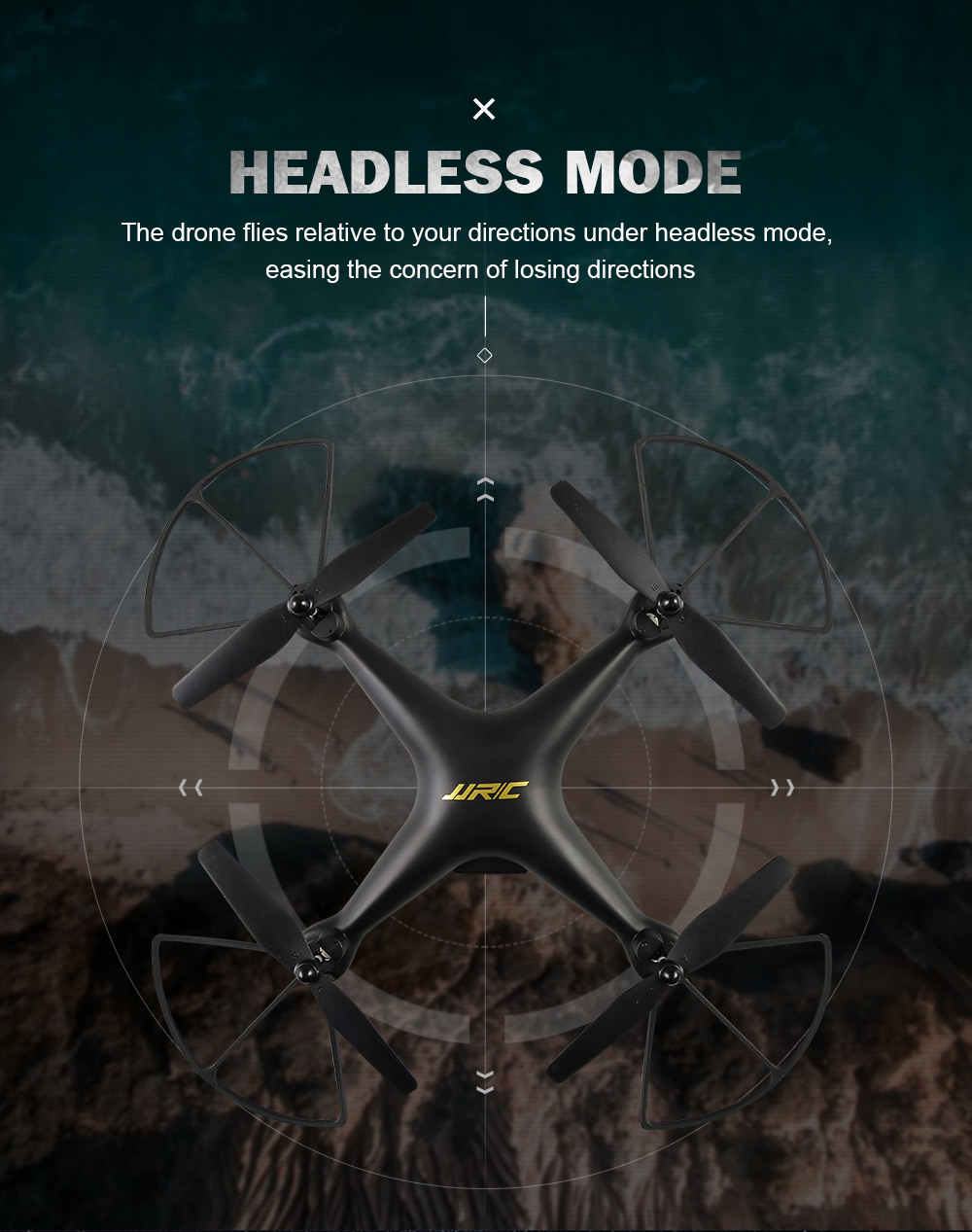 JJRC H68 BELLWETHER WiFi FPV RC Quadcopter Max Flight Time 20mins with 720P HD Camera Altitude Hold Mode RTF - White