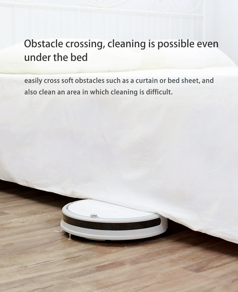 [HK Stock][International Version]Xiaomi Roborock Xiaowa E20 Vacuum Cleaner 2600mA Battery 1800Pa Suction 640ml Large Dust Box Autonomous Planning Edition Works With Amazon Alexa - White