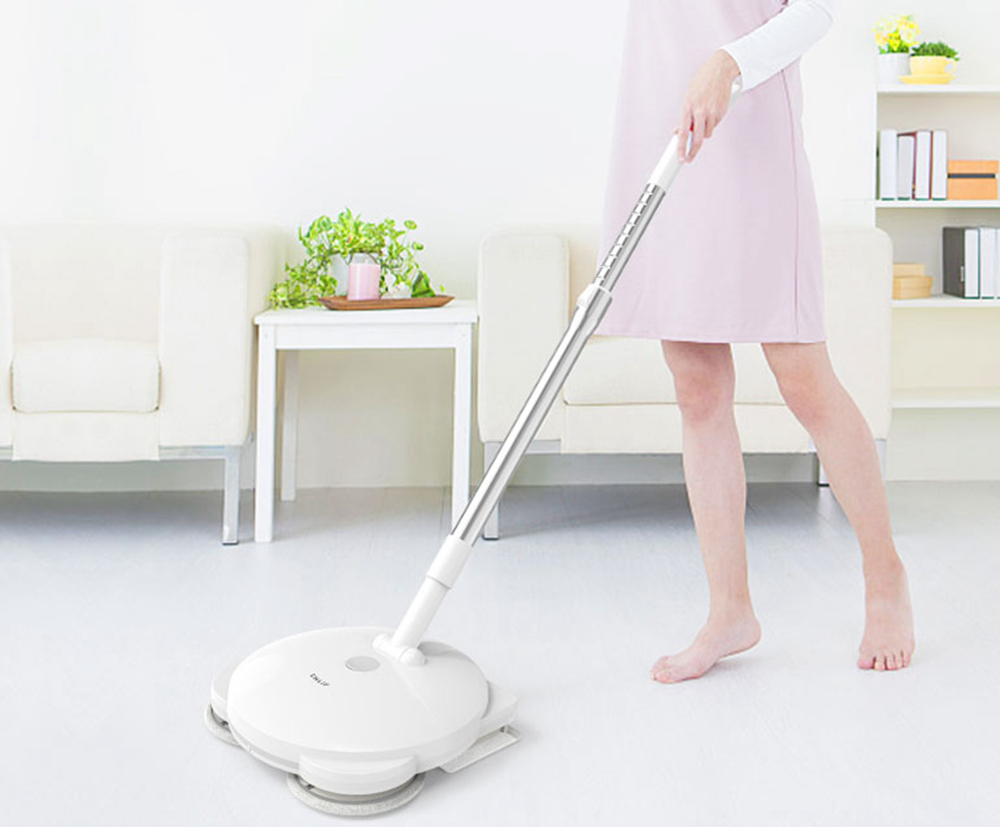 ENLif Cordless Smart Floor Cleaning Robot Wet and Dry Sweeping Robot- White