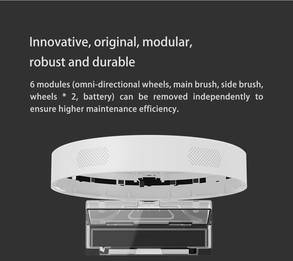 [HK Stock][International Version]Xiaomi Roborock Xiaowa E20 Vacuum Cleaner 2600mA Battery 1800Pa Suction 640ml Large Dust Box Autonomous Planning Edition Works With Amazon Alexa - White