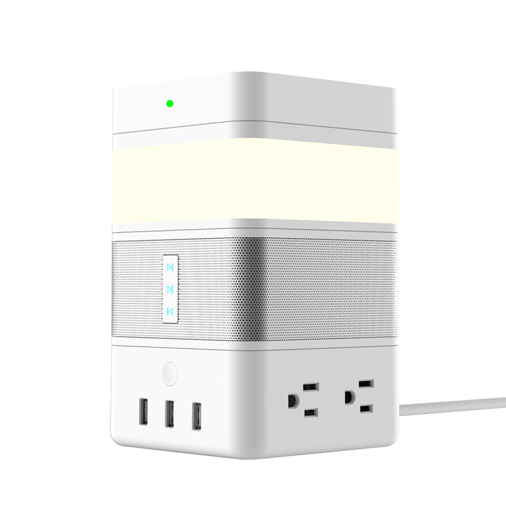 Geekbes Free Cube Gesture Induction Ambiance LED Light Work with Free Cube Power Strip / Wireless Charger - White